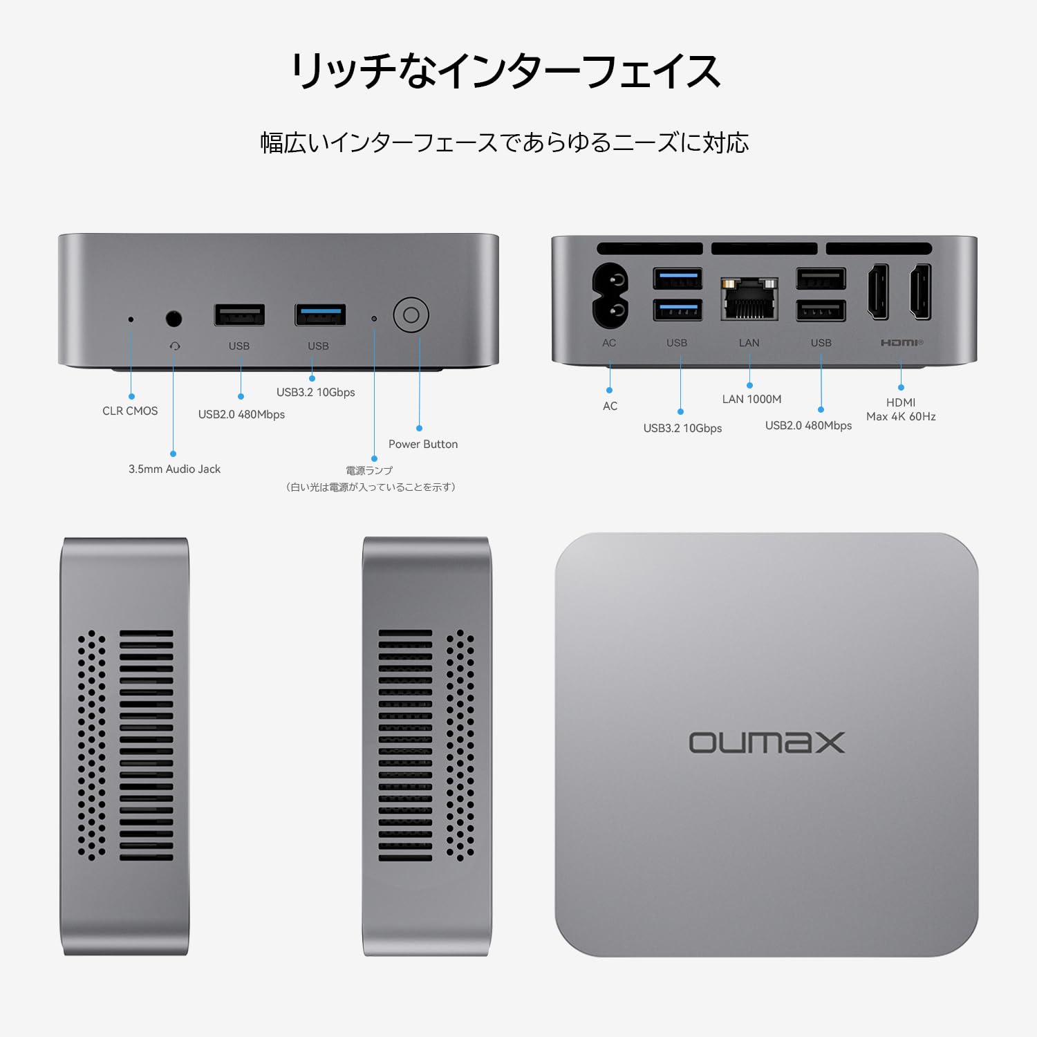 Amazon.co.jp: ミニPC 第12世代インテルN95（最大3.4GHz）、8GB DDR4